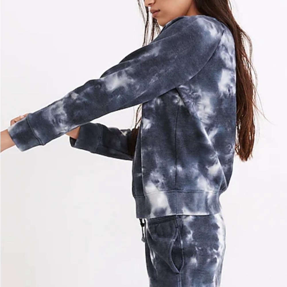 RicherPoorer tie die cotton crew neck sweatshirt medium